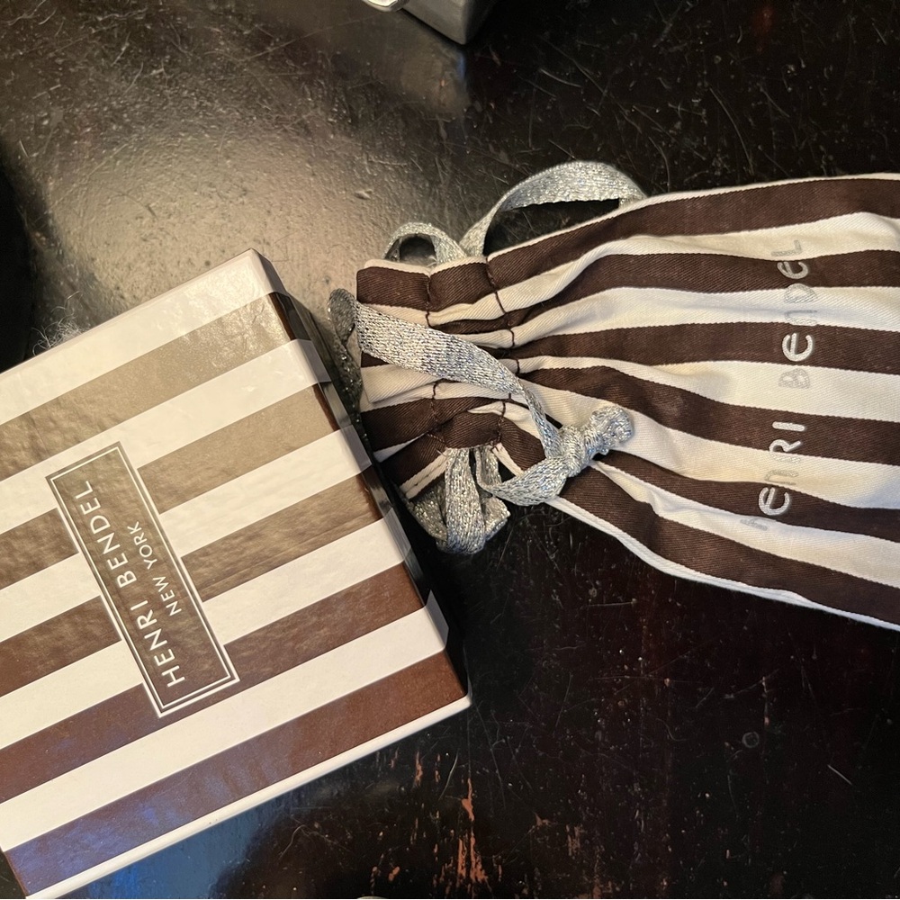 henri bendel Silver Multi-Chain Statement Necklace with Gold Accents - Picture 5 of 5